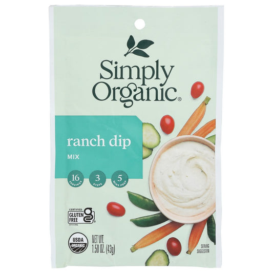 Simply Organicanic® 18840, Simply Organicanic Dip Mix, Ranch, 1.5 Oz.,  Case of 12