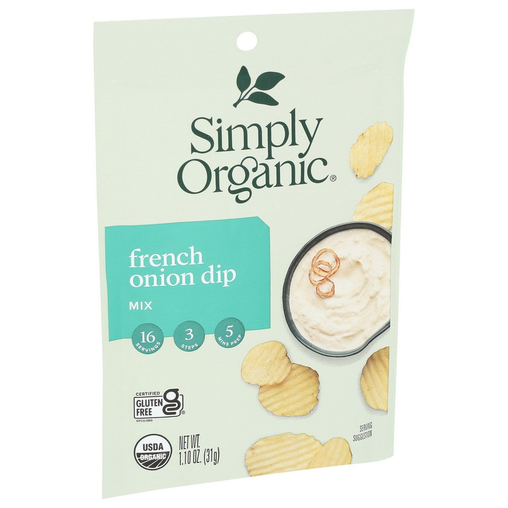 Simply Organicanic® 18841, Simply Organicanic Dip Mix, French Onion, 1.1 Oz.,  Case of 12