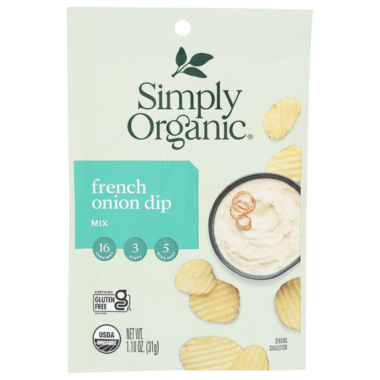 Simply Organicanic® 18841, Simply Organicanic Dip Mix, French Onion, 1.1 Oz.,  Case of 12