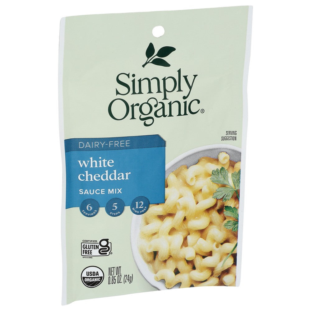 Simply Organicanic® ,  Dairy-Free White Chedder Sauce Mix Packet 0.85 Ounce,  Case of 12