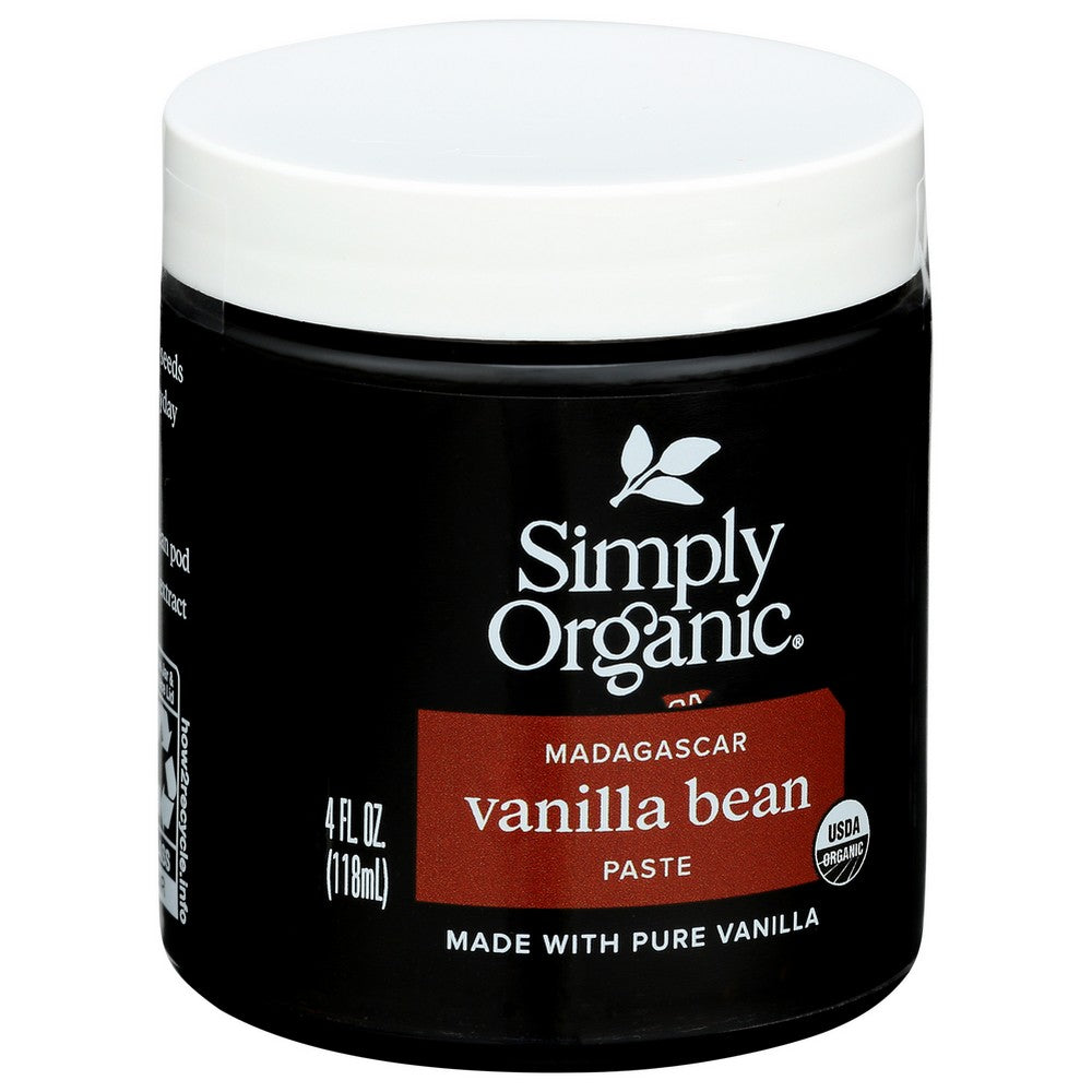 Simply Organicanic® ,  Madagascar Vanilla Bean Paste 4 Fluid Ounce,  Case of 6