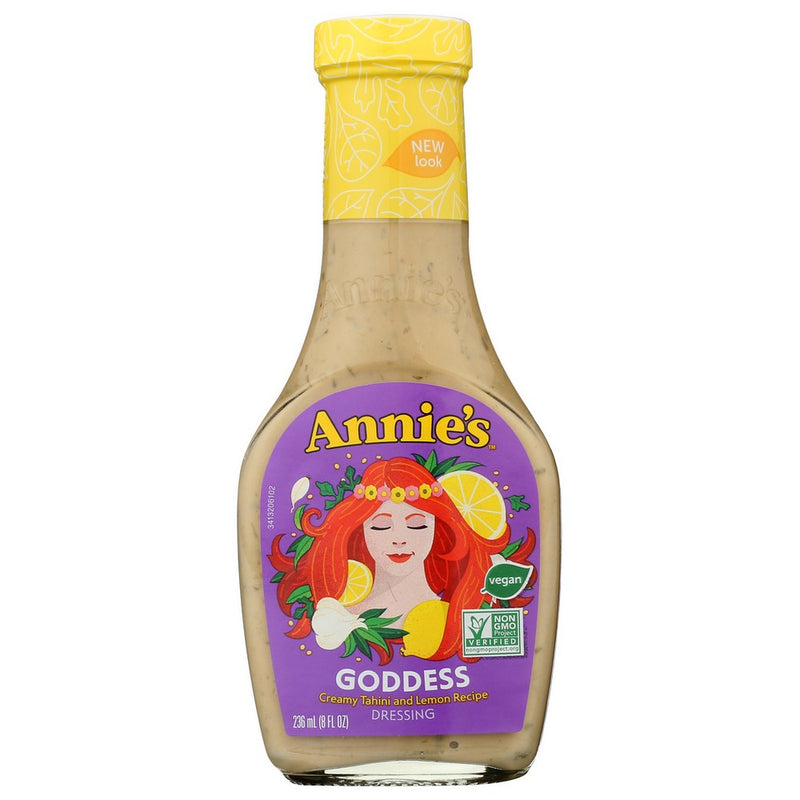 Annies Homegrown Drssng Natural Goddess - 8 Ounce, Case of 6