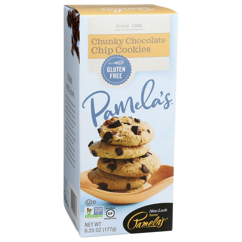 Pamelas Cookies Chunky Choco Chip - 6 Ounce, Case of 6