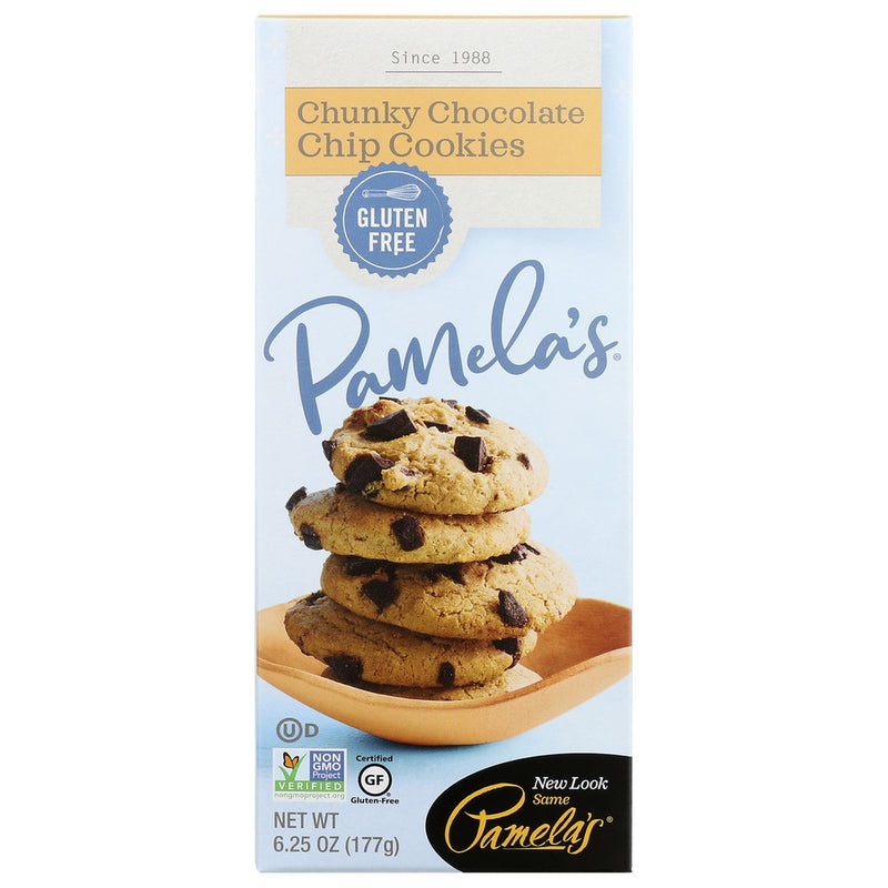 Pamelas Cookies Chunky Choco Chip - 6 Ounce, Case of 6