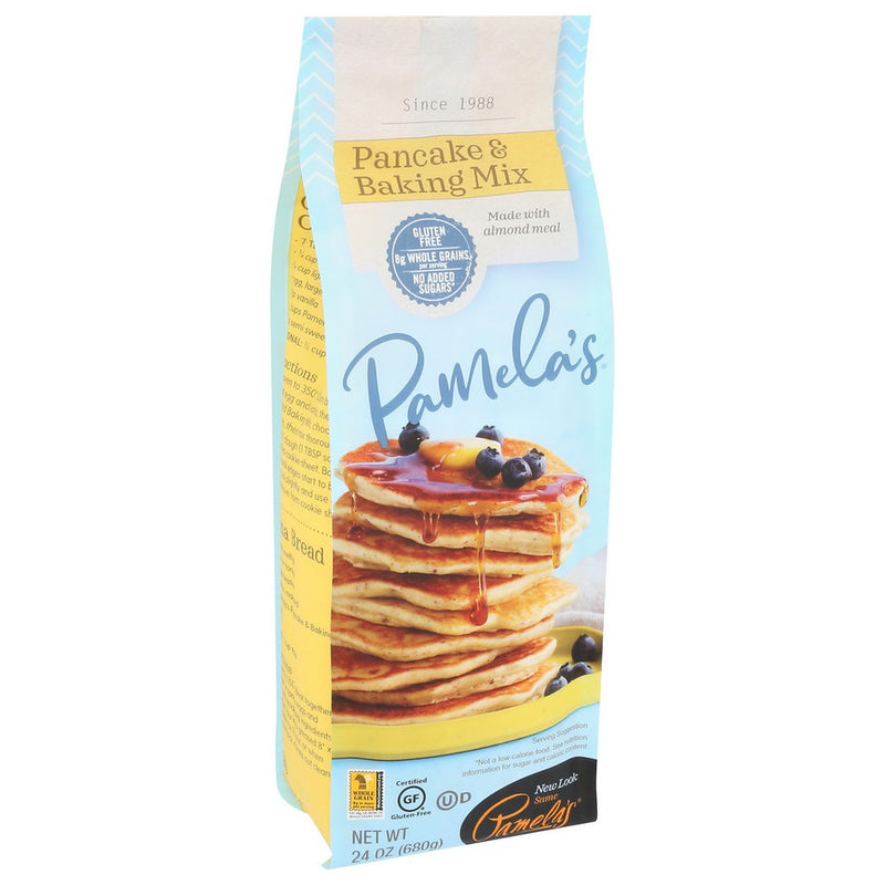 Pamela's 30010, Gluten Free Baking & Pancake Mix Pamela's Pancake & Baking Mix 24 Ounce,  Case of 6