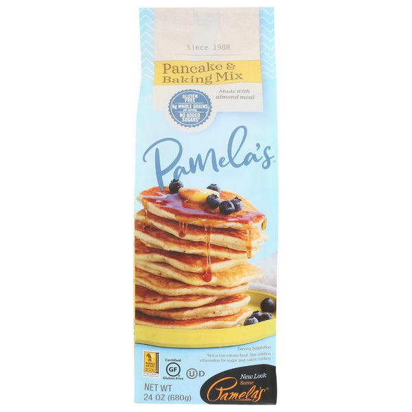 Pamela's 30010, Gluten Free Baking & Pancake Mix Pamela's Pancake & Baking Mix 24 Ounce,  Case of 6