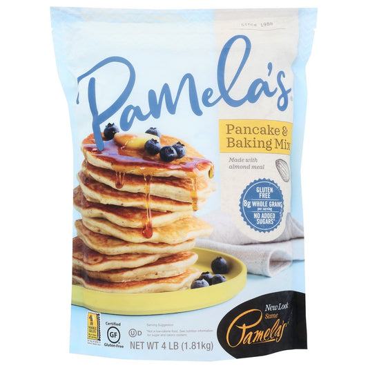 Pamela's® 30410, Baking & Pancake Mix Pancake & Baking Mix 4 Pound,  Case of 3