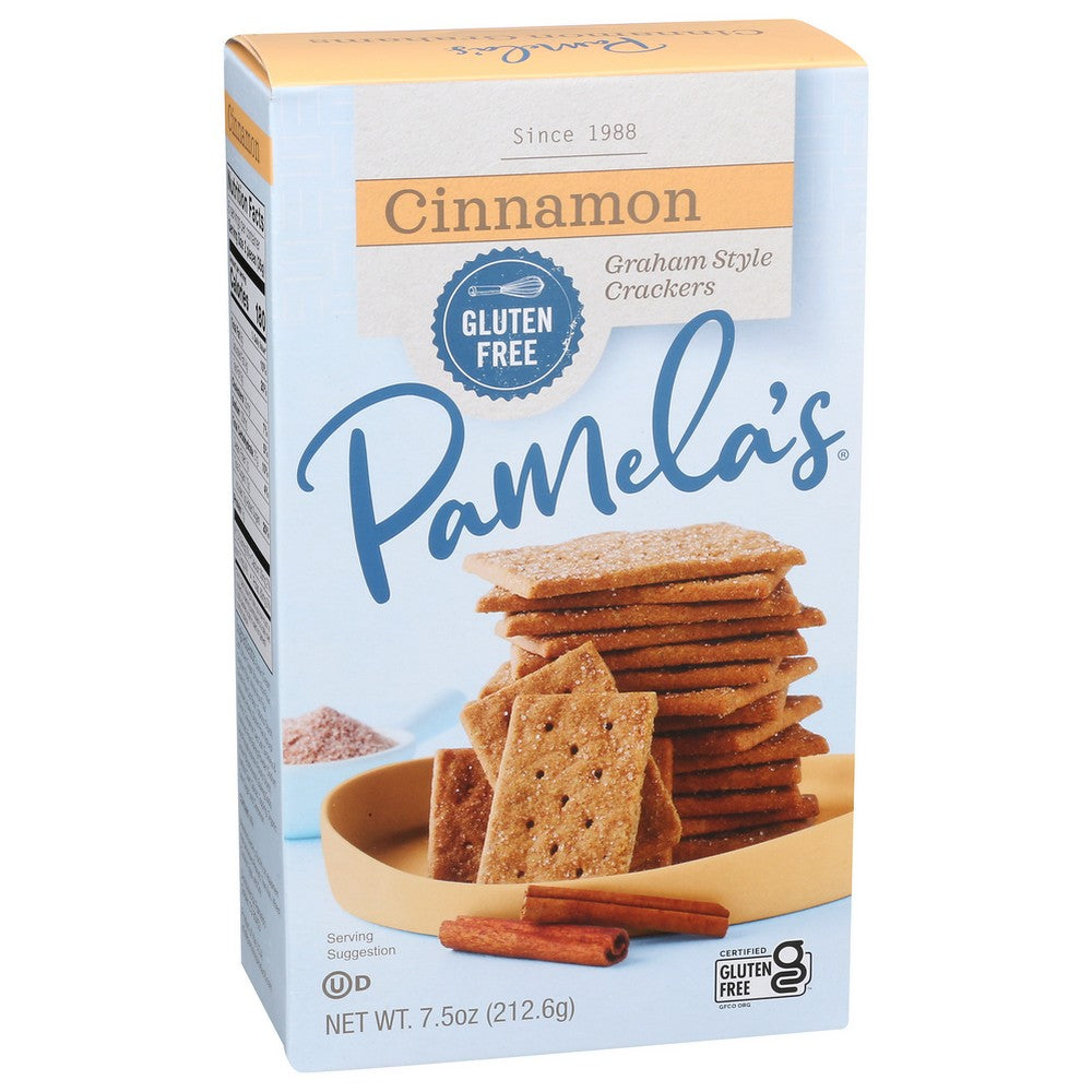 Pamela's 62002, Pamela’S Products Graham Crackers, Cinnamonamon, 7.5 Oz.,  Case of 6