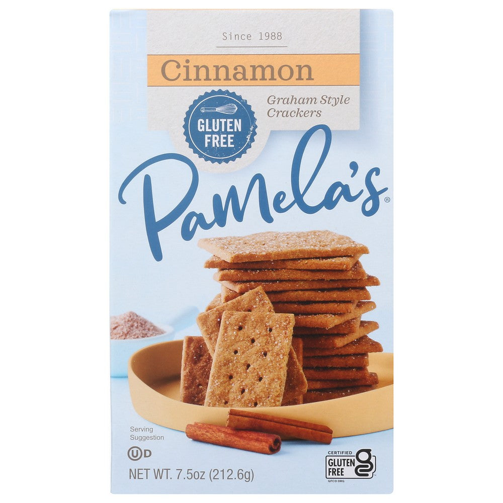 Pamela's 62002, Pamela’S Products Graham Crackers, Cinnamonamon, 7.5 Oz.,  Case of 6