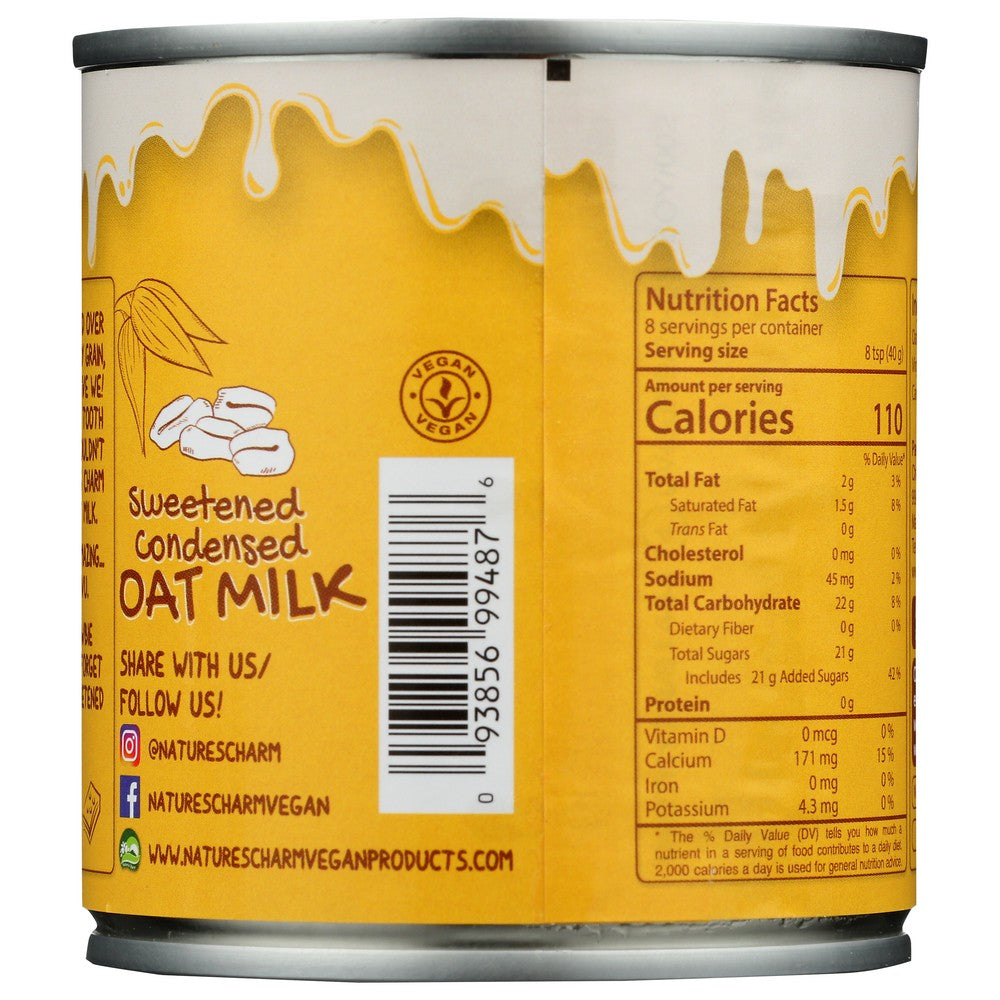 Nature's Charm ,  Sweetened Condensed Oat Milk 11.25 Ounce,  Case of 6