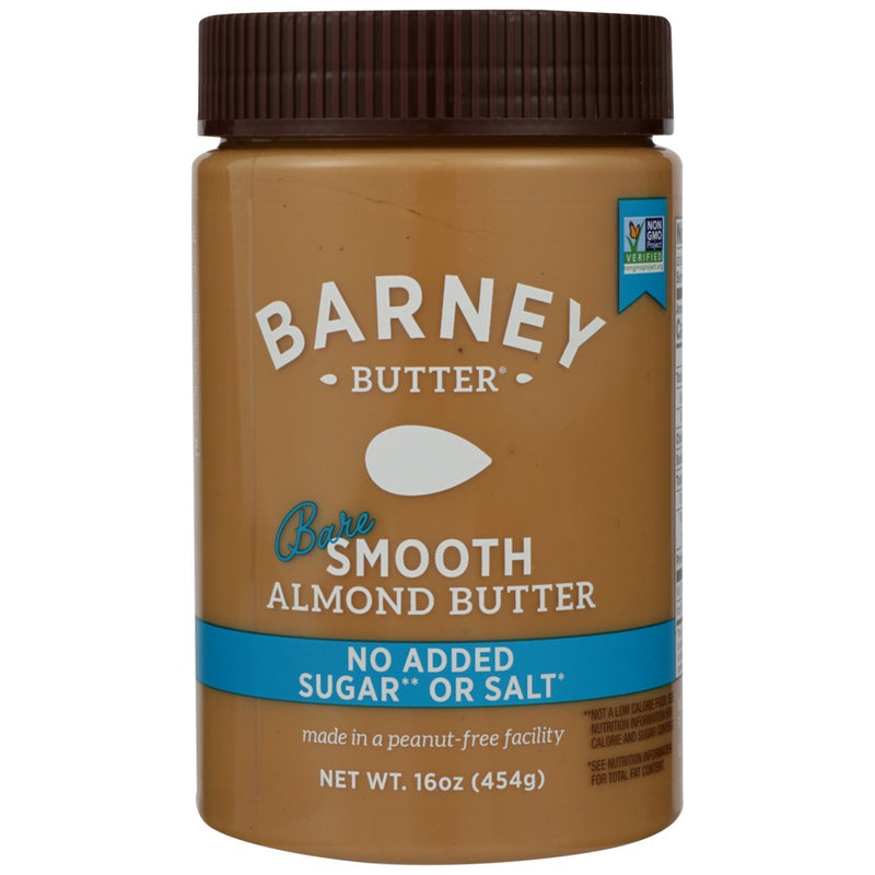 Barney Butter Nut Butter Bare Smooth - 16 Ounce, Case of 6