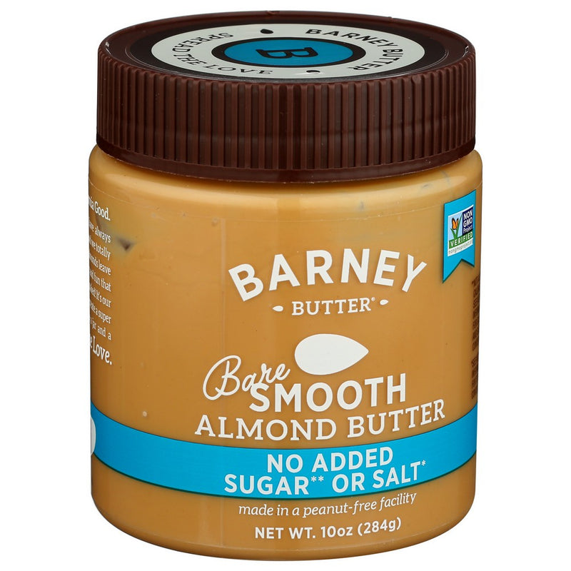 Barney Butter Nut Butter Bare Smooth - 10 Ounce, Case of 6