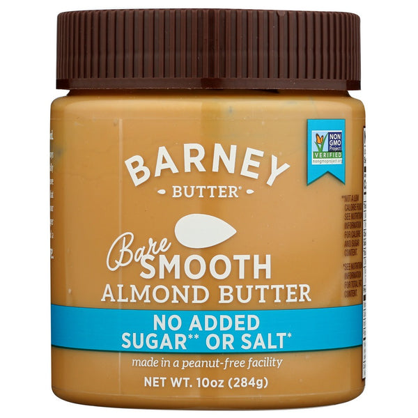 Barney Butter Nut Butter Bare Smooth - 10 Ounce, Case of 6