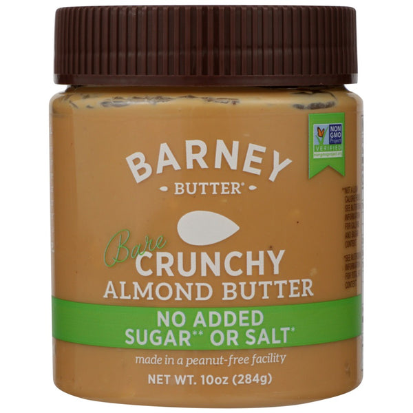 Barney Butter Nut Butter Bare Crunchy - 10 Ounce, Case of 6