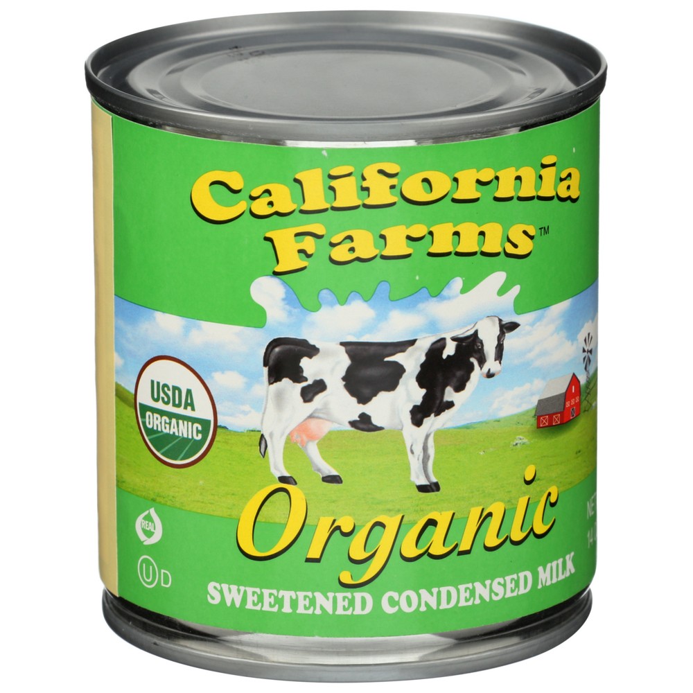 California Farms Milk Condensed Sweetnd Organic - 14 Ounce,  Case of 12