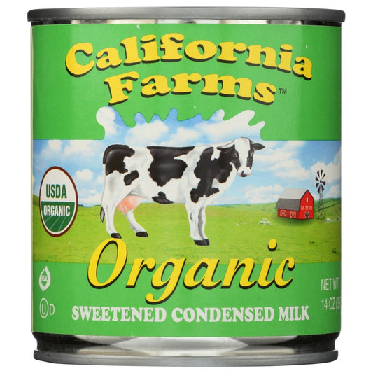 California Farms Milk Condensed Sweetnd Organic - 14 Ounce,  Case of 12