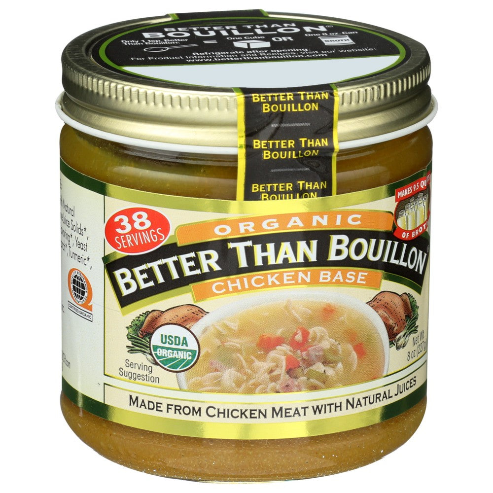 Better Than Bouillon® 690003, Better Than Bouillon Organicanic Chicken Base, 8 Oz. Jar,  Case of 6