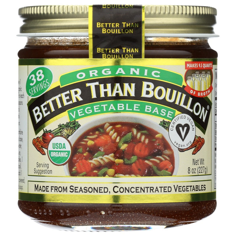 Better Than Bouillon Base Vegetable Organic - 8 Ounce, Case of 6