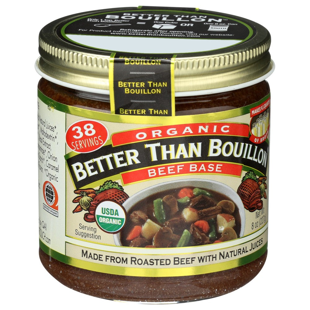 Better Than Bouillon® 690005, Better Than Bouillon Organicanic Beef Base, 8 Oz. Jar,  Case of 6