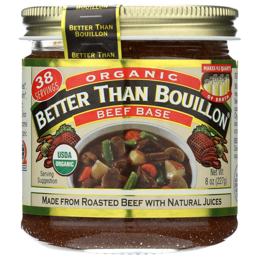 Better Than Bouillon® 690005, Better Than Bouillon Organicanic Beef Base, 8 Oz. Jar,  Case of 6