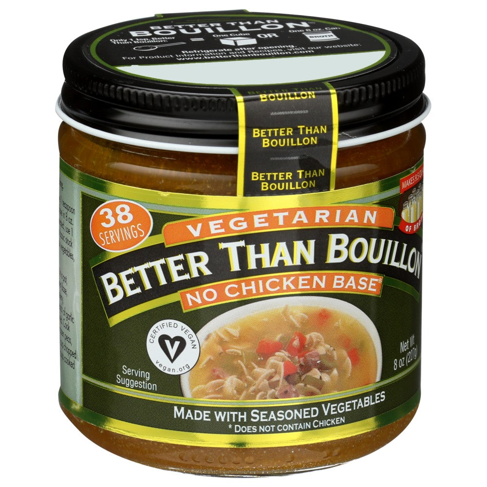 Better Than Bouillon® 600028, Better Than Bouillon, No Chicken Vegetarian, 8 Oz. Jar,  Case of 6