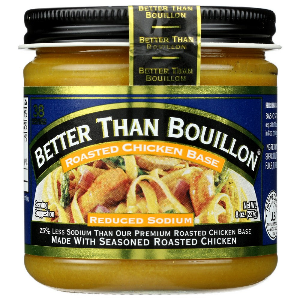 Better Than Bouillon® 620001, Reduced Sodium Chicken Bouillon Base 8 Ounce,  Case of 6