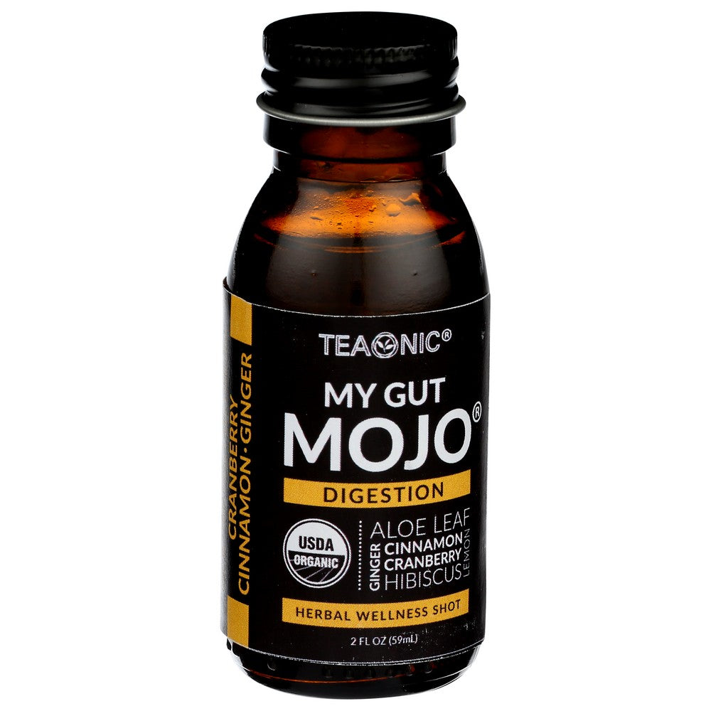 Teaonic Gm1903, Aloe Cinnamonamon Ginger My Gut Mojo 2 Fluid Ounce,  Case of 6