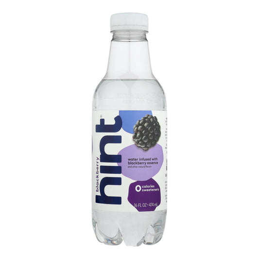 Hint Blackberry Water - Blackberry - Case of 12 - 16 Fl Ounce.