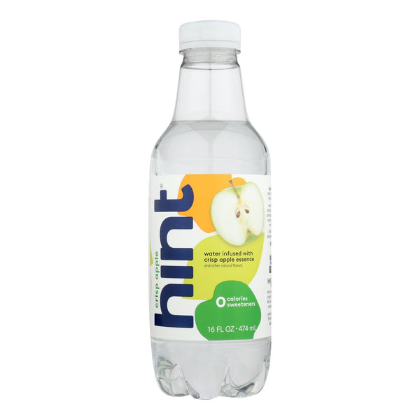 Hint Apple Water - Crisp Apple - Case of 12 - 16 Fl Ounce.