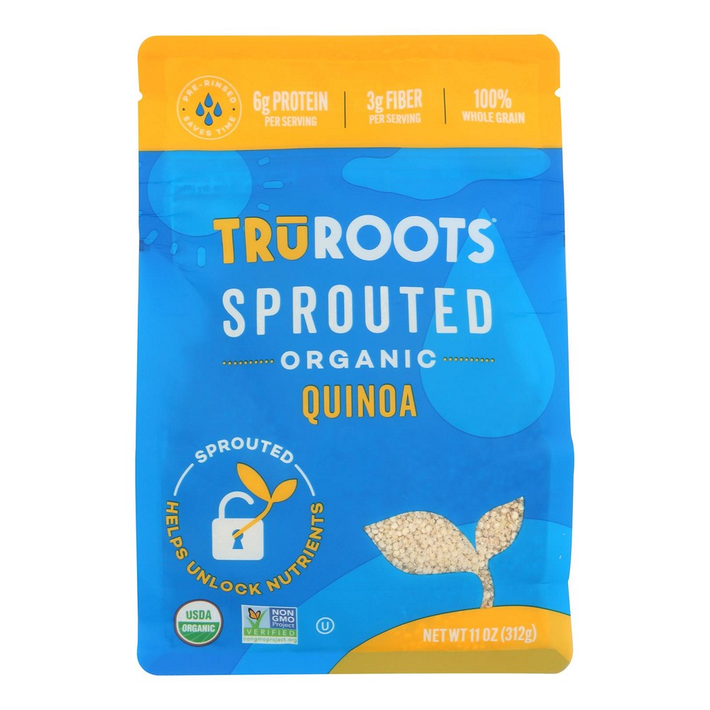 Truroots - White Quinoa Organic Sprouted - Case of 6-11 Ounce Each