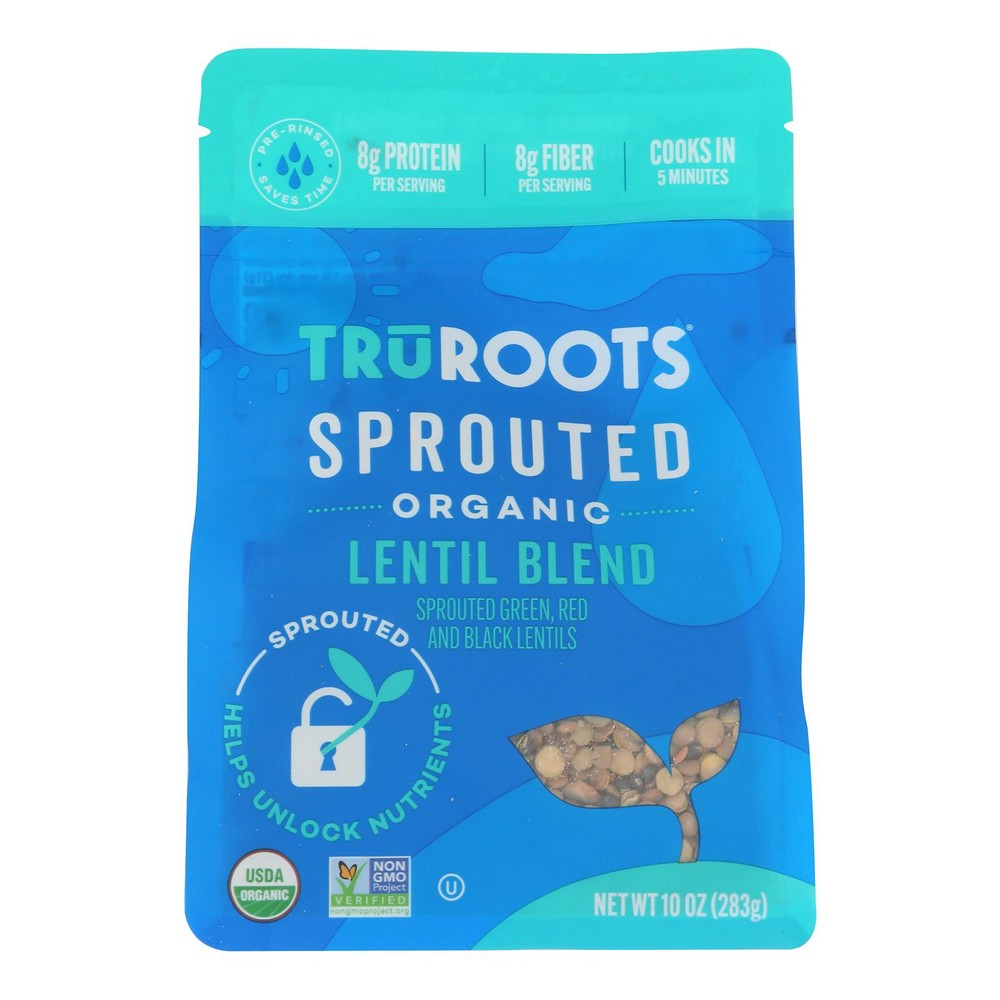 Truroots - Lentil Blend Organic Sprouted - Case of 6-10 OZ