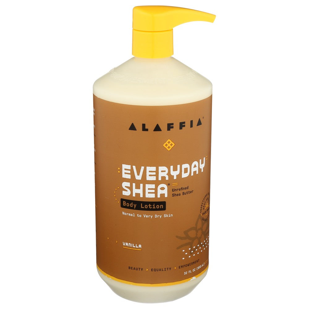 Alaffia® C502, Everyday Shea Lotion, Vanilla, 32 Fl. Oz.,  Case of 1