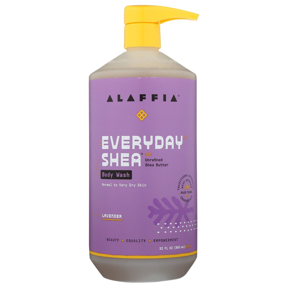 Alaffia® C506, Lavender Everday Shea Body Wash 32 Fluid Ounce,  Case of 1