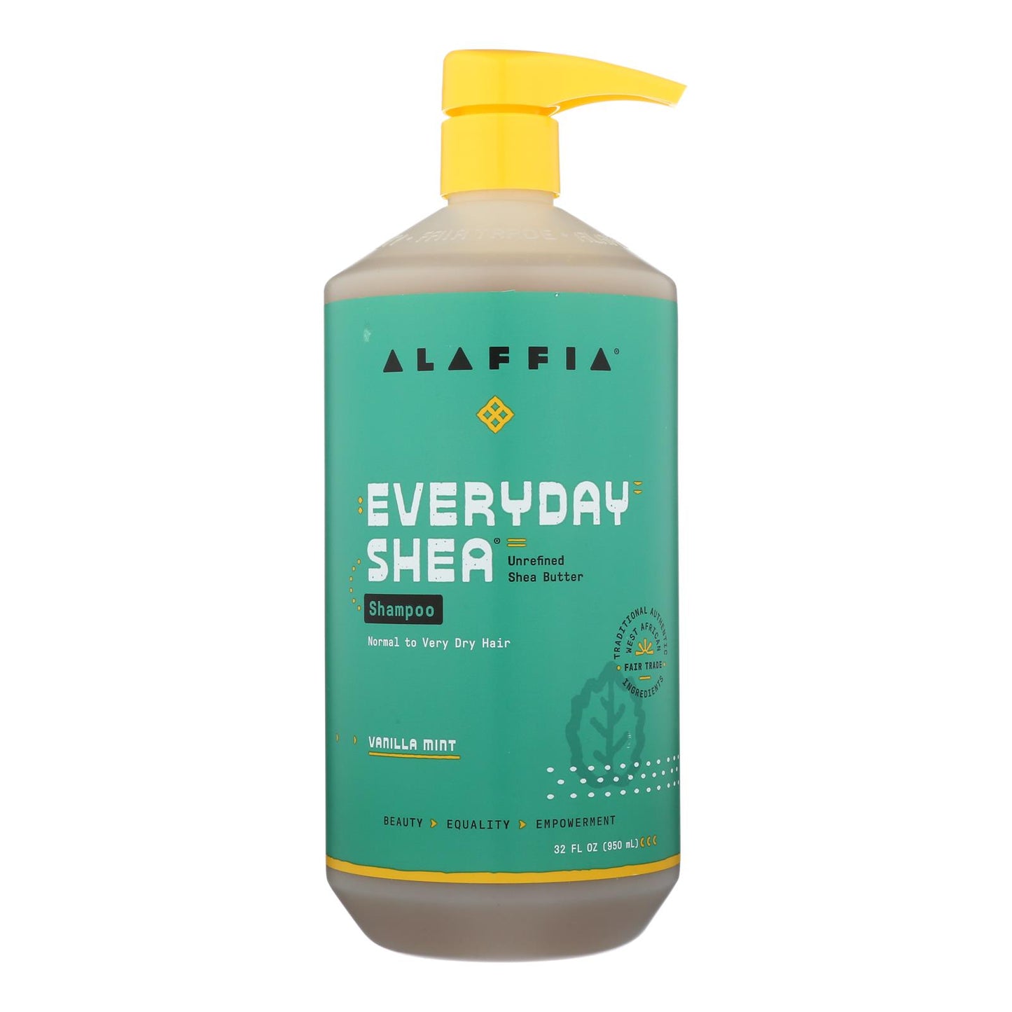 Alaffia - Shampoo - Vanilla Mint - 32 Ounce.