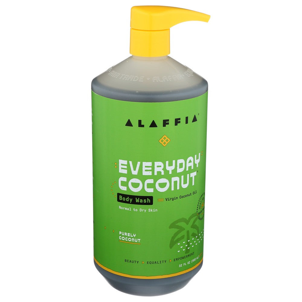 Alaffia C710, Alaffia Coconut & Coffee Berry Purely Coconut Body Wash, 32 Fl. Oz. ,  Case of 1