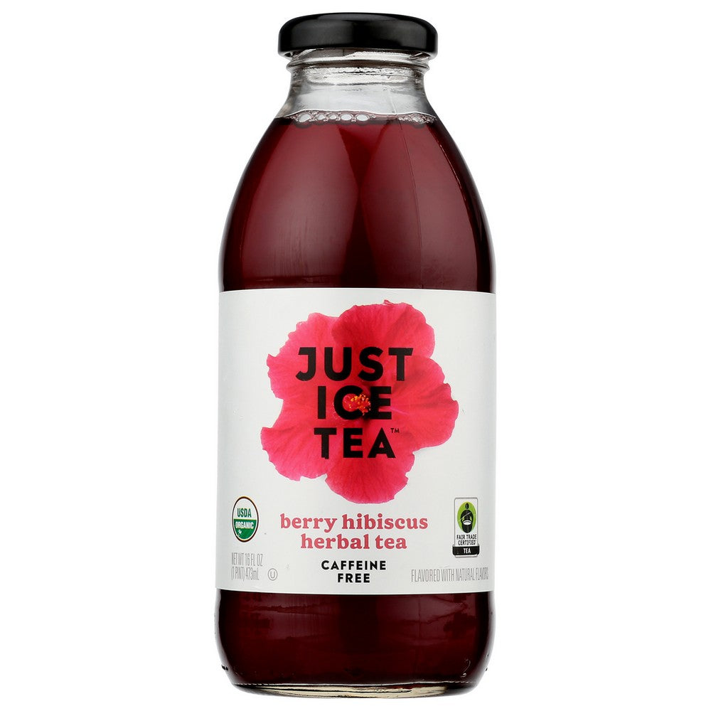 Just Ice Tea Tea Ber Hib Organic - 16 Fluid Ounce,  Case of 12