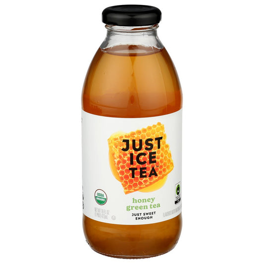 Just Ice Tea Tea Hon Grn Organic - 16 Fluid Ounce,  Case of 12