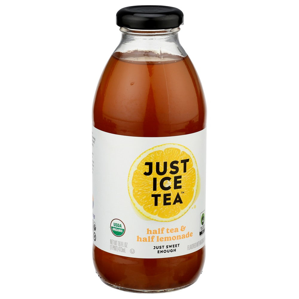 Just Ice Tea Tea Hlf Hlf Organic - 16 Fluid Ounce,  Case of 12