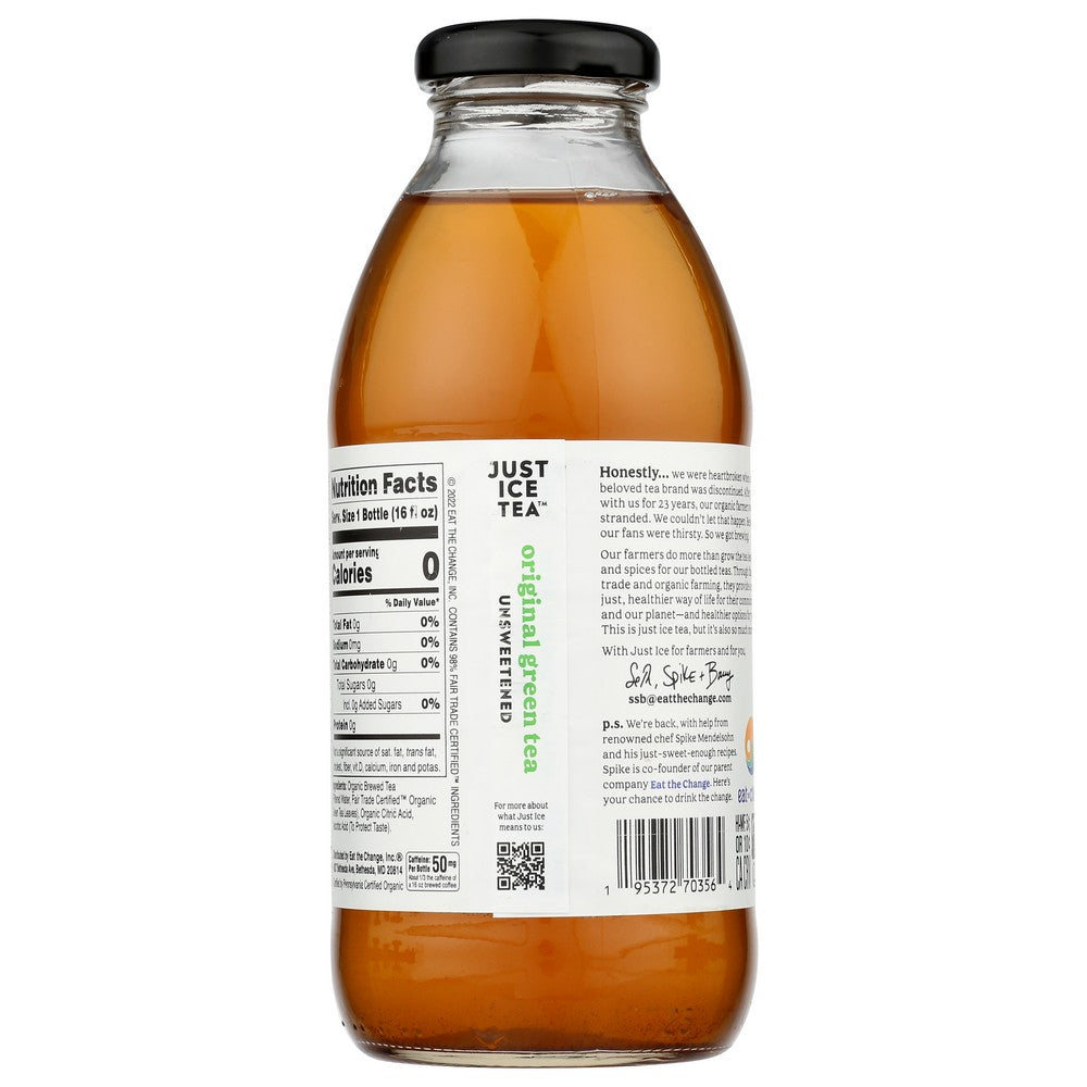 Just Ice Tea Tea Organicl Gr Organic - 16 Fluid Ounce,  Case of 12