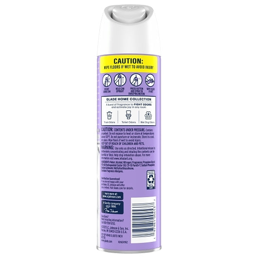 Glade Lavender Air Freshener 7.3 Ounce - 6 Per Case