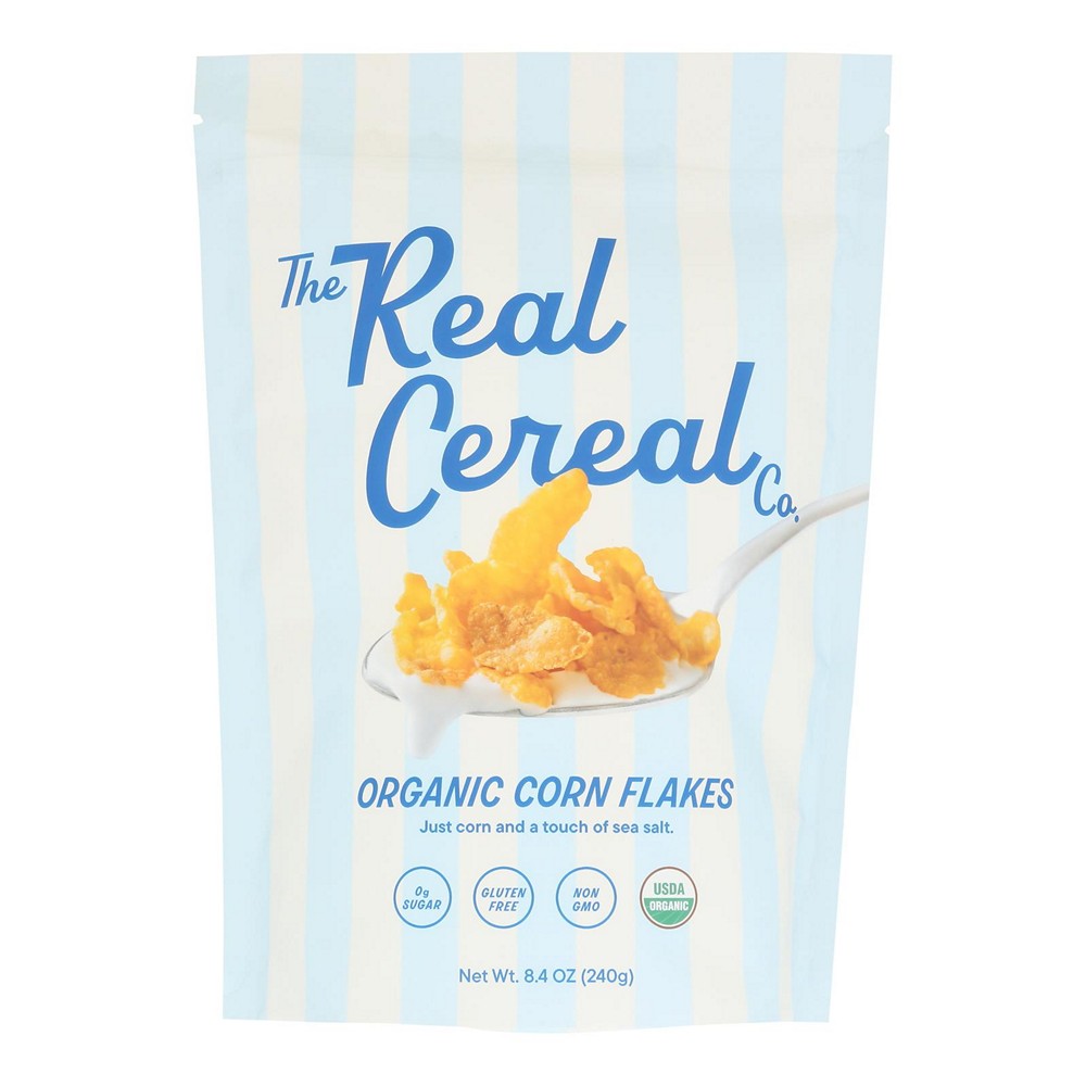 The Real Cereal Co. - Cereal Organic Corn Flakes - Case of 6-8.4 OZ