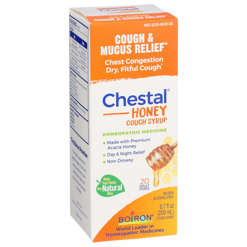 Boiron 306969032282, Boiron Chestal Honey Cough Syrup, Cough & Chest Congestion, 6.7 Fl. Oz. Box,  Case of 1