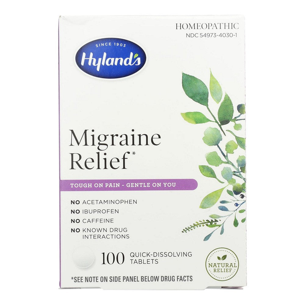Hyland's - Homeopathic Migraine Relief - Case of 3-100 Tablets