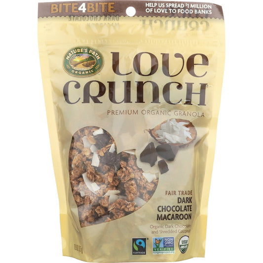 Natures Path Granola Love Crunch Organic Dark Chocolate & Macaroon - 12 Ounce,  Case of 6