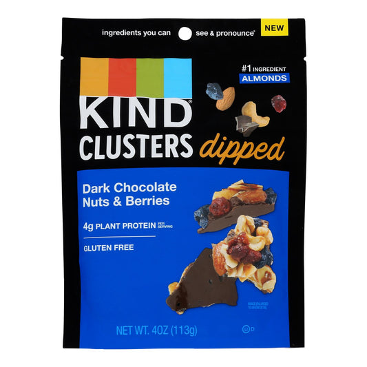 Kind - Clstr Dip Dkchoc Nut/brry - Case of 8-4 Ounce