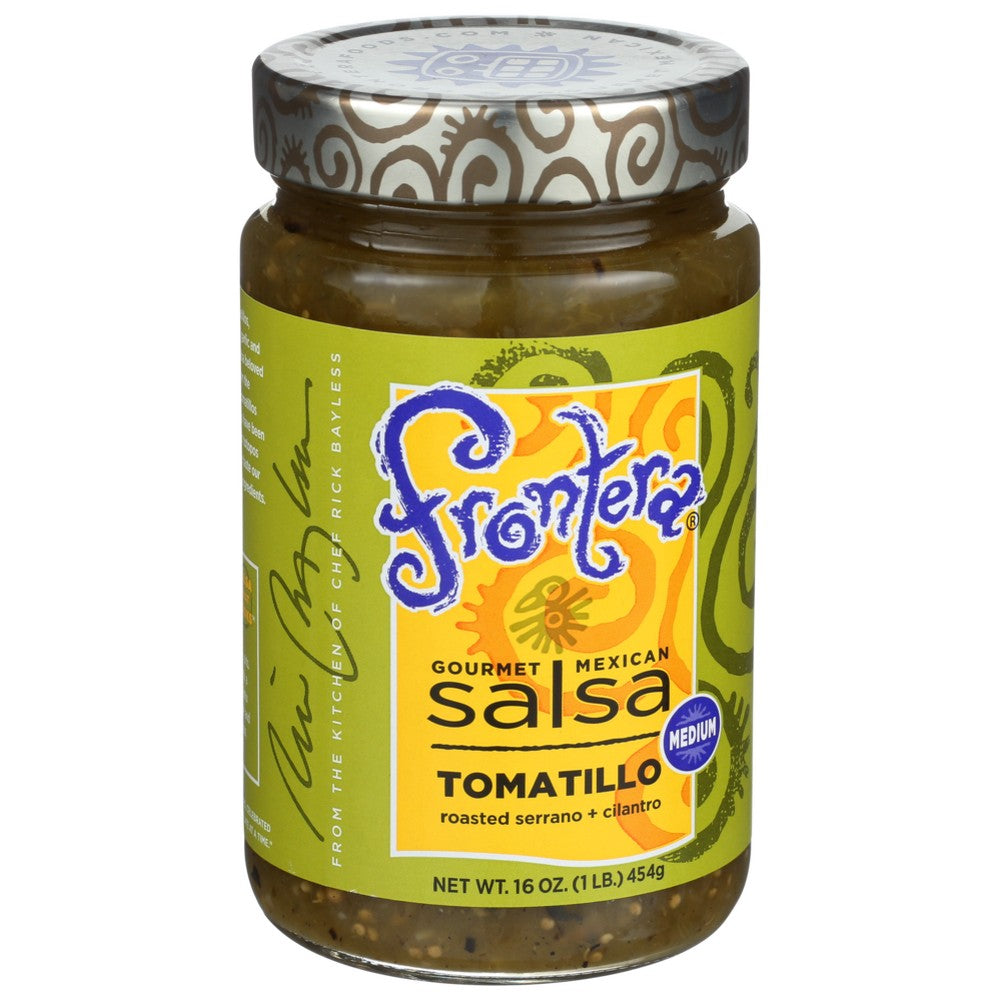 Frontera 10028, Frontera Salsa, Tomatillo Medium, 16 Oz.,  Case of 6