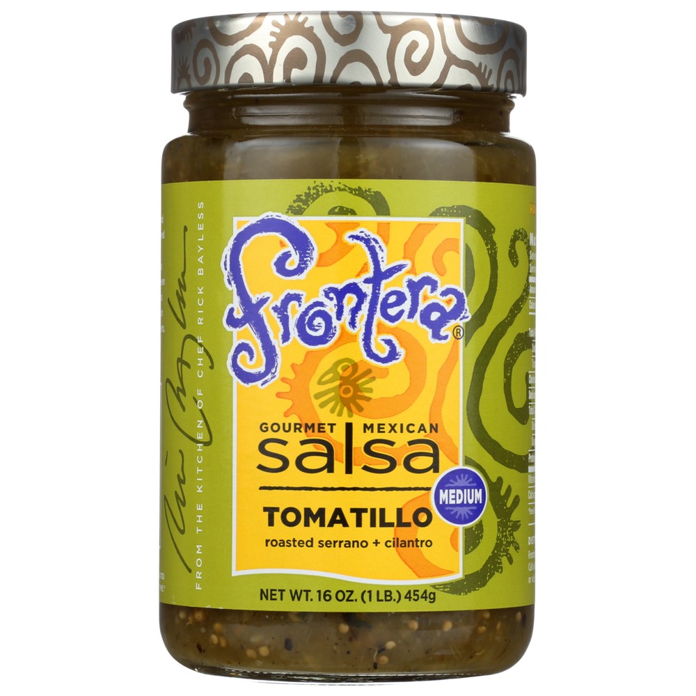 Frontera 10028, Frontera Salsa, Tomatillo Medium, 16 Oz.,  Case of 6