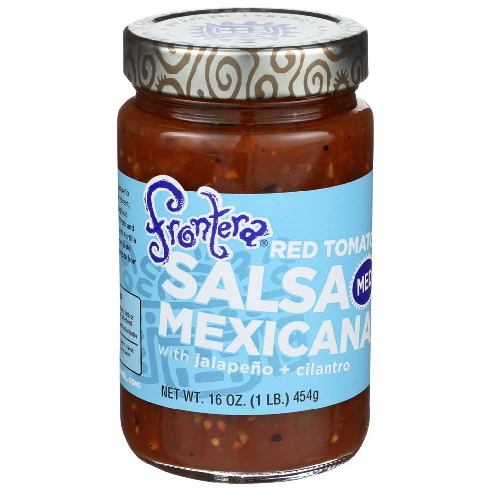 Frontera 10028, Frontera Red Tomato Salsa Mexicana, Medium, 16 Oz.,  Case of 6