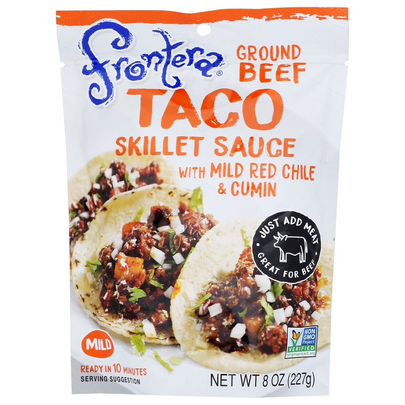 Frontera Seasoning Pouch Taco Red Chili - 8 Ounce, Case of 6