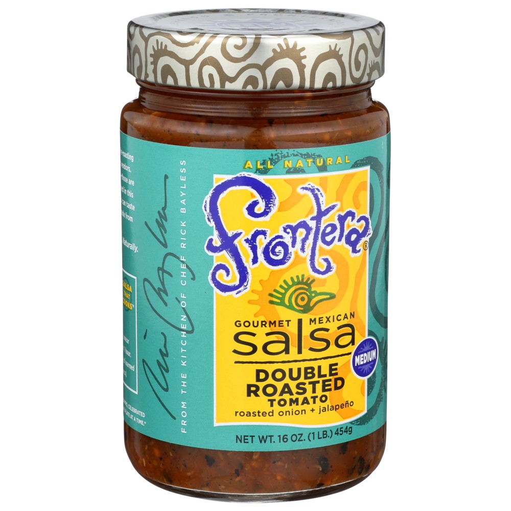 Frontera 10028, Frontera Gourmet Mexican Double Roasted Tomato Salsa, Medium, 16 Oz. ,  Case of 6